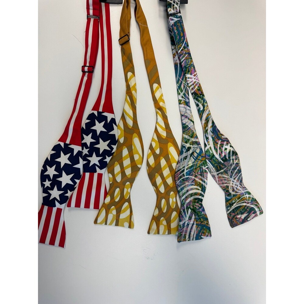 (3) Bow Ties Beau Ties Ltd of Vermont & Bow Tie Club Silk Multicolor America